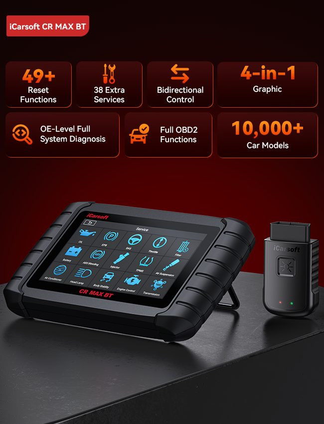 iCarsoft CR Max BT All Makes/All Systems Pro Scan Tool (image 2)