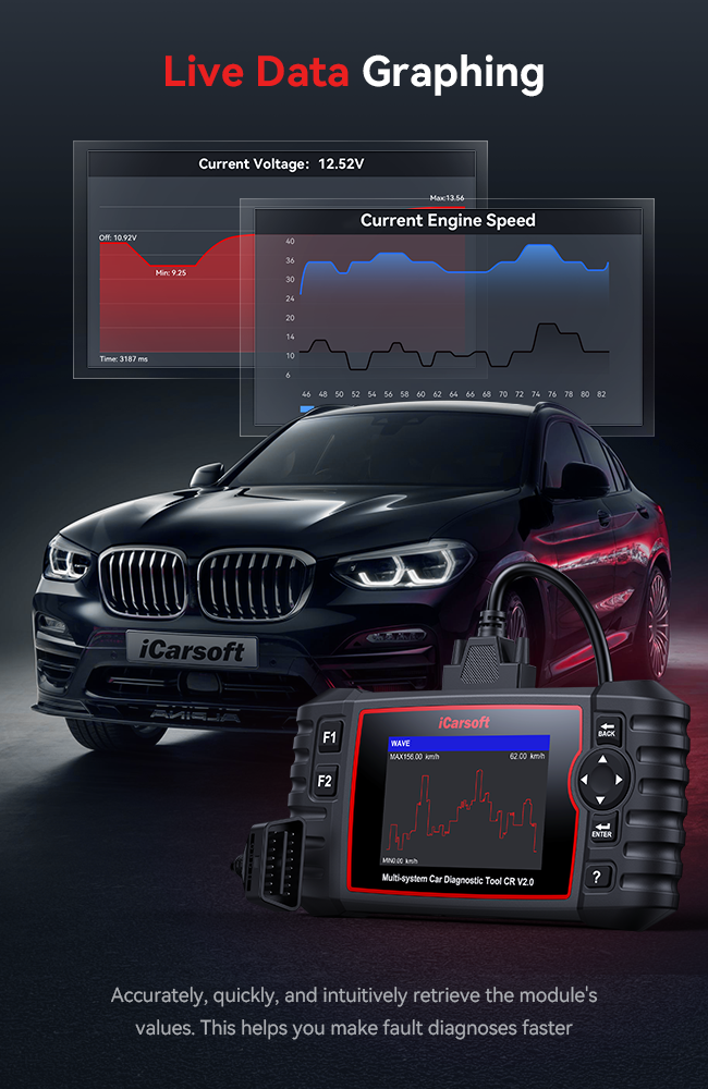iCarsoft CR v2.0 Multi Makes/All Systems Scan Tool (image 5)