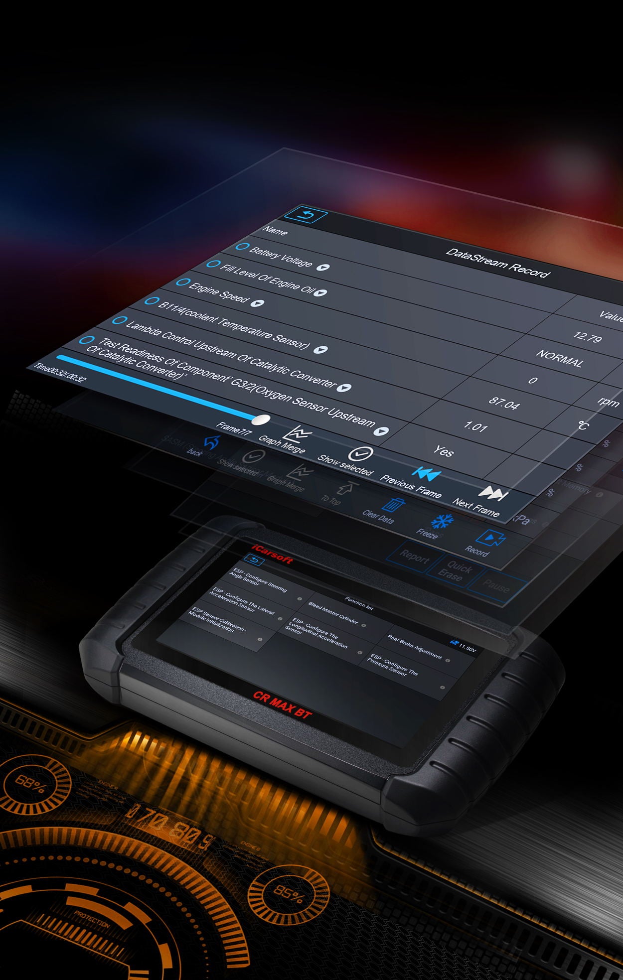 iCarsoft CR Max BT All Makes/All Systems Pro Scan Tool