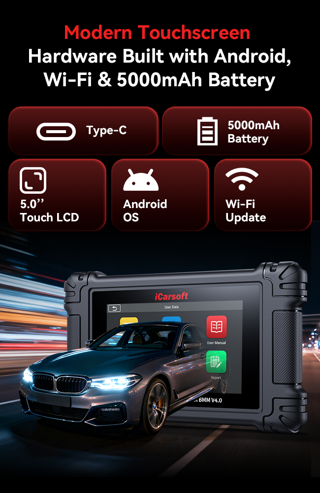 iCarsoft BMM V4.0 full-system BMW diagnostics