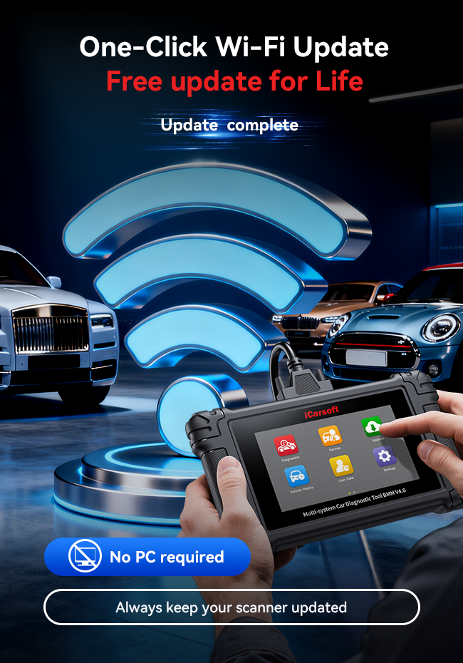 iCarsoft BMM V4.0 5-inch Android touchscreen